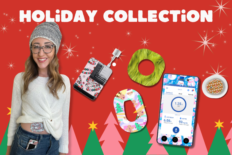 Festive Holiday Patches for Dexcom, OmniPod, and Tandem Mobi: Celebrate with Pump Peelz