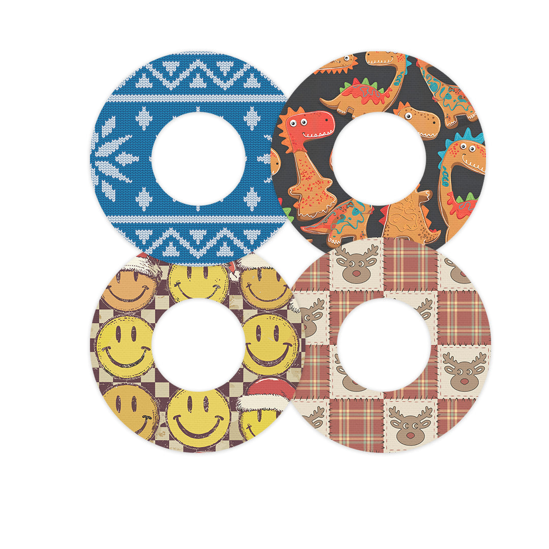 North Pole Crew Variety Patch  Tape Designed for the FreeStyle Libre 2 - Pump Peelz