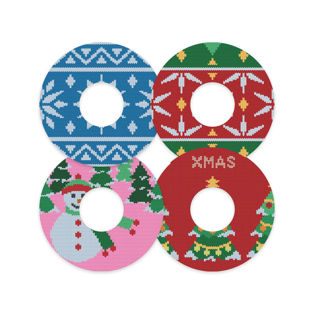 Ugly Sweater Variety Patch Tape Designed for the FreeStyle Libre 3 Plus & Lingo  - Pump Peelz