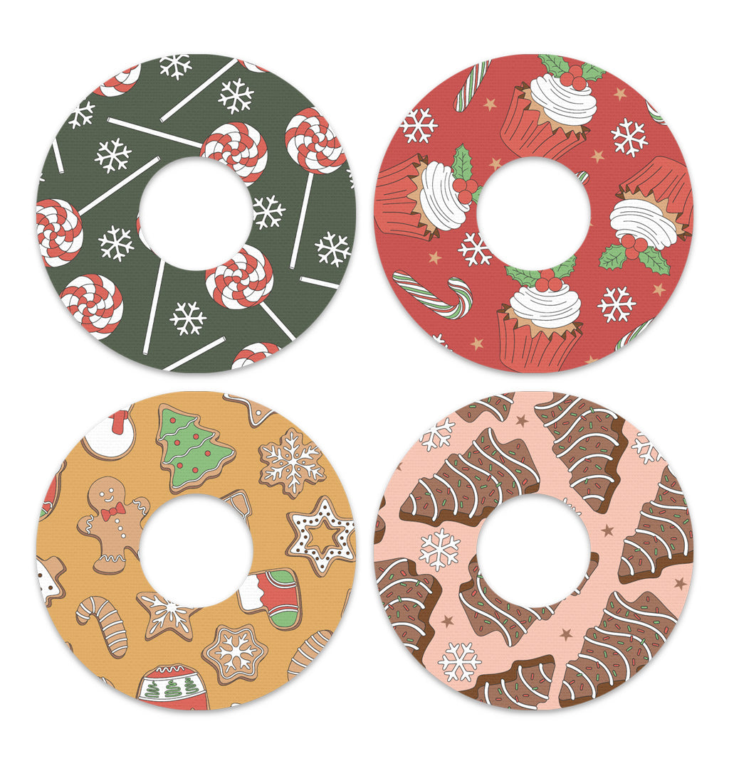 Christmas Treats Variety FreeStyle Libre 3 Plus & Lingo  Patch Tape - Pump Peelz