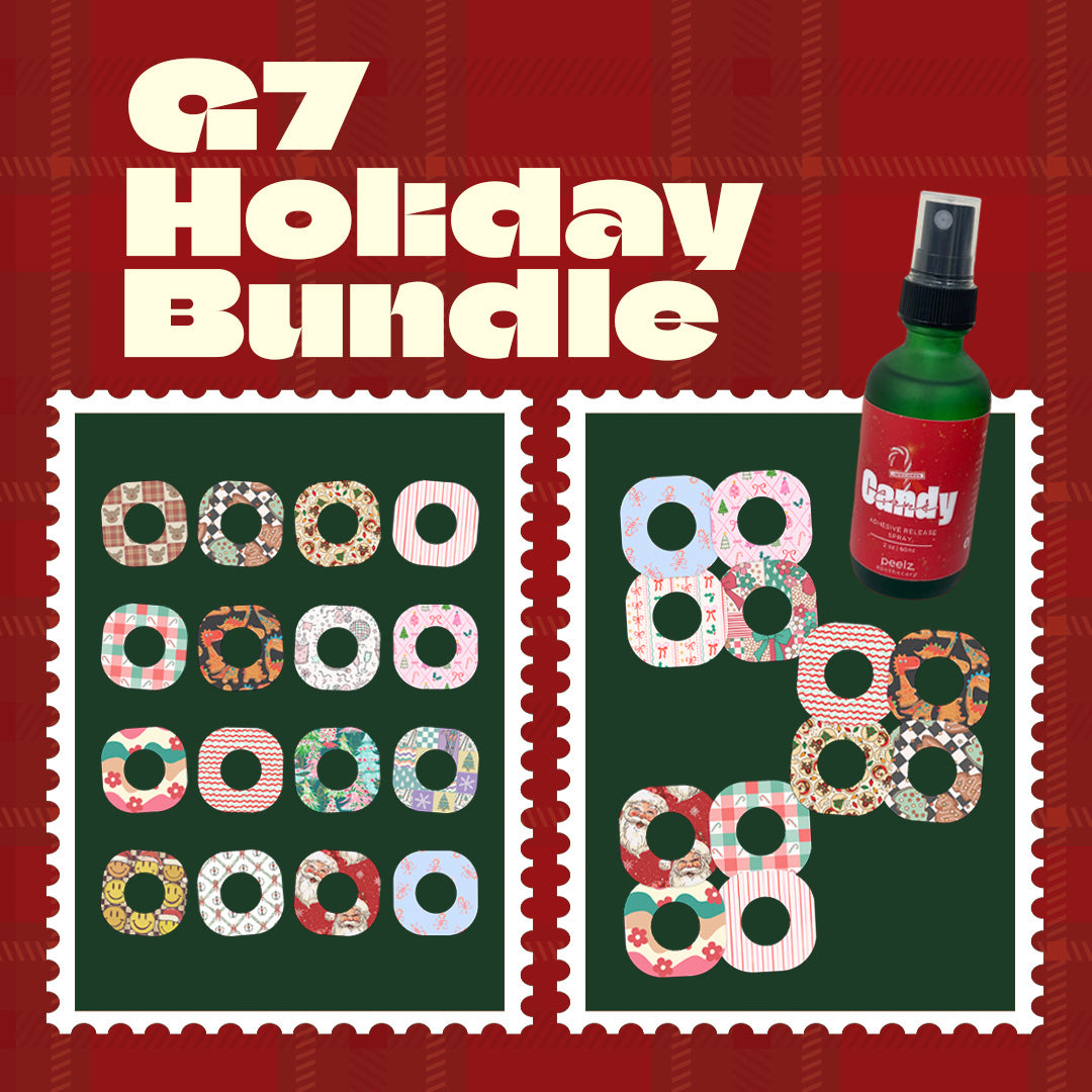 Dexcom G7 Holiday Essentials (20 Patches + 5 Stickers + 1 Spray)