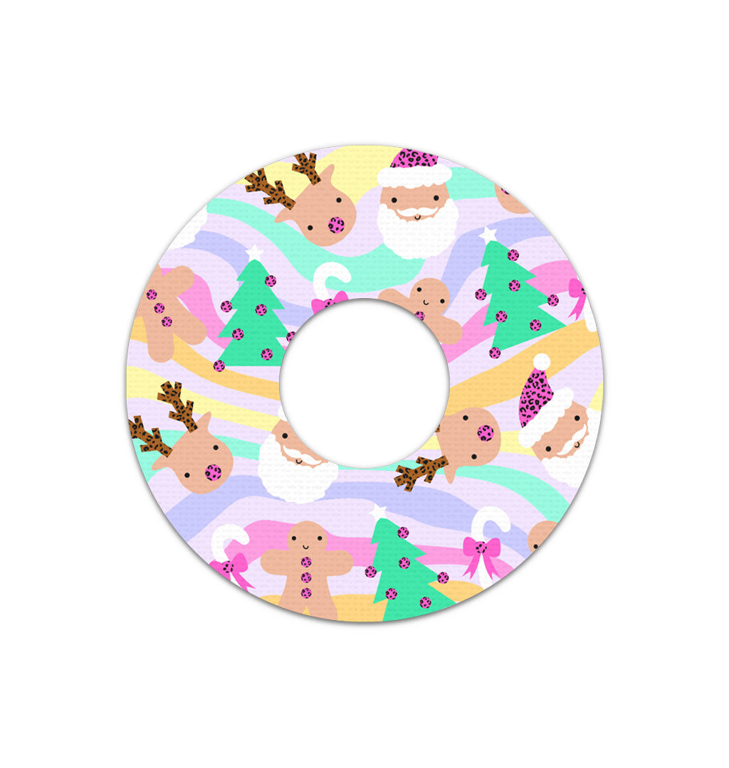 Christmas Pastel FreeStyle Libre 3 Plus & Lingo  Patch Tape - Pump Peelz