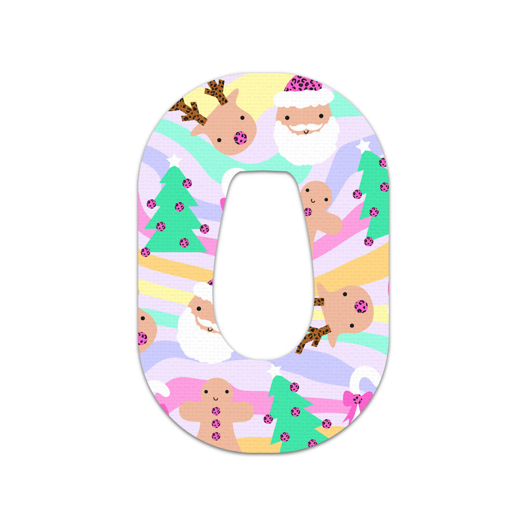 Christmas Pastel Dexcom G6 Patch Tape - Pump Peelz