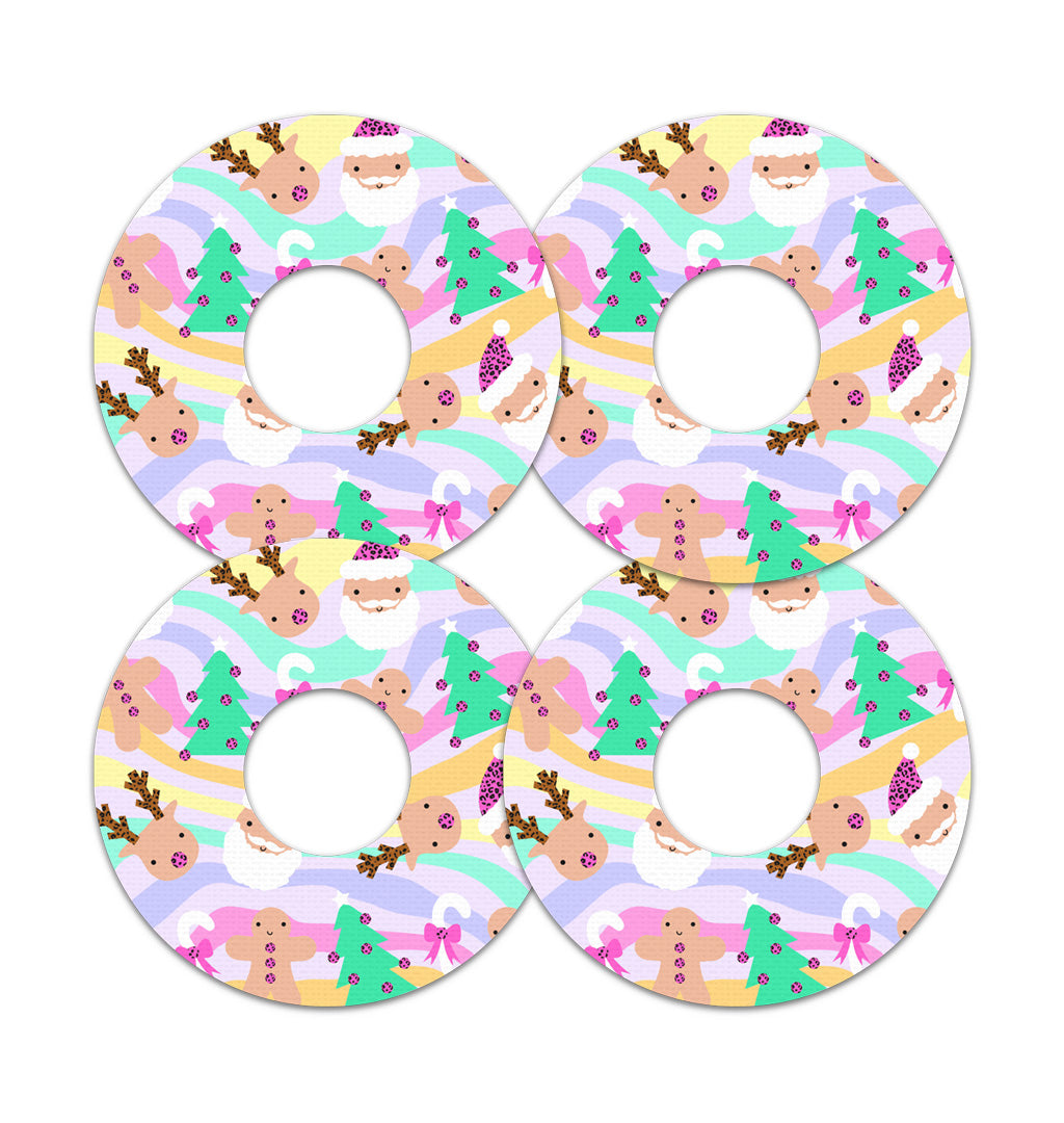 Christmas Pastel FreeStyle Libre 3 Plus & Lingo  Patch Tape - Pump Peelz