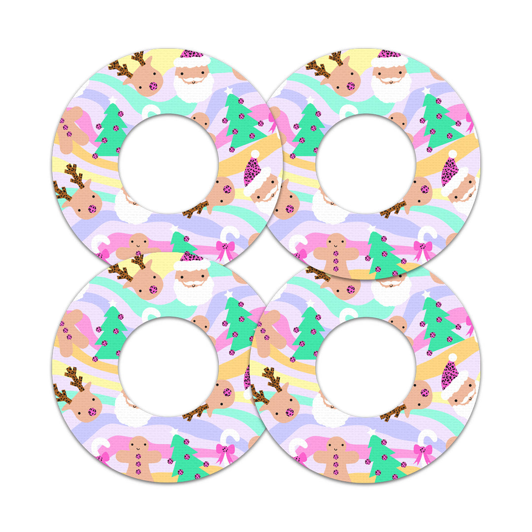 Christmas Pastel Freestyle Libre 2 Patch Tape - Pump Peelz