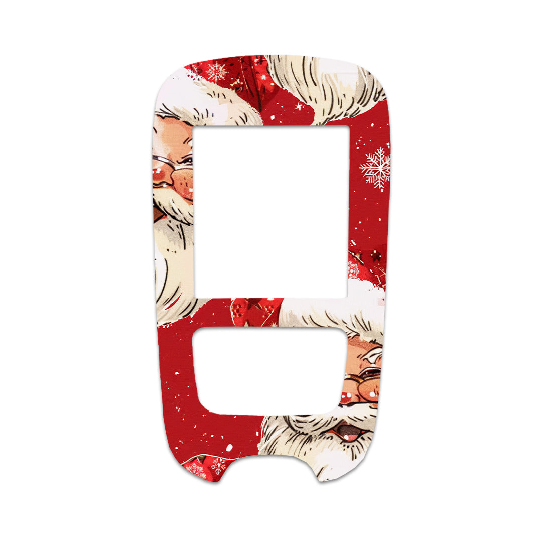 Jolly Old Saint Nick Accu-Chek Guide Glucometer Sticker - Pump Peelz