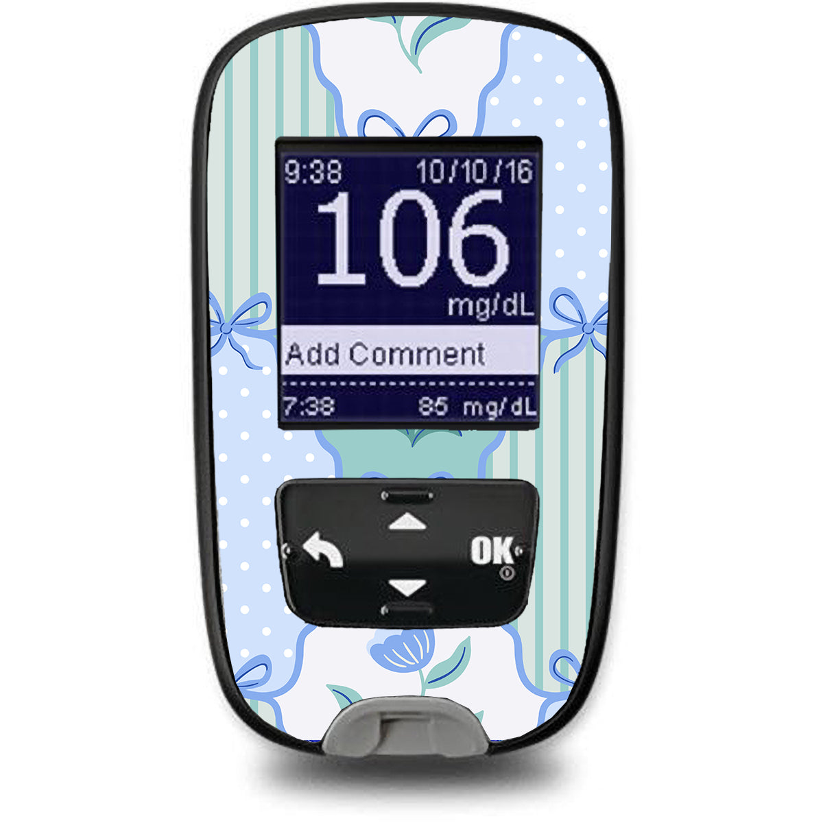 Cottage Bows Accu-Chek Guide Glucometer Sticker - Pump Peelz