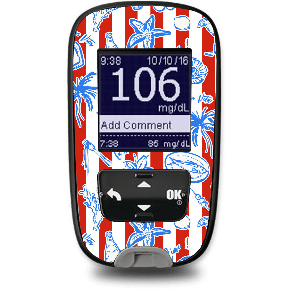 Spritz Parade Accu-Chek Guide Glucometer Sticker - Pump Peelz