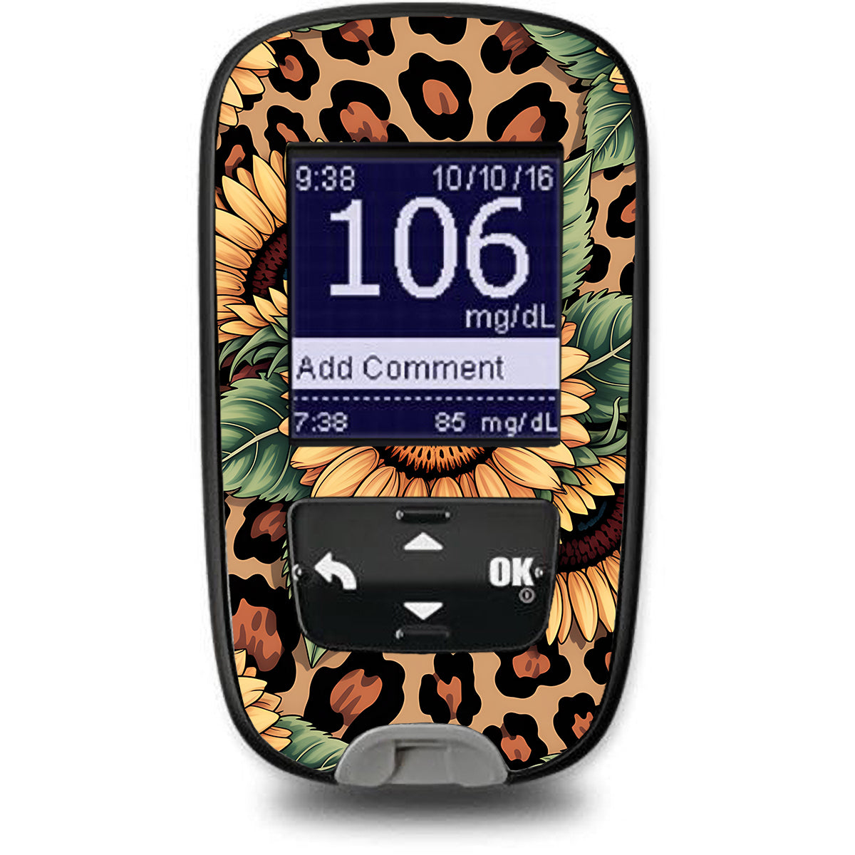 Wild Sunflower Accu-Chek Guide Glucometer Sticker - Pump Peelz