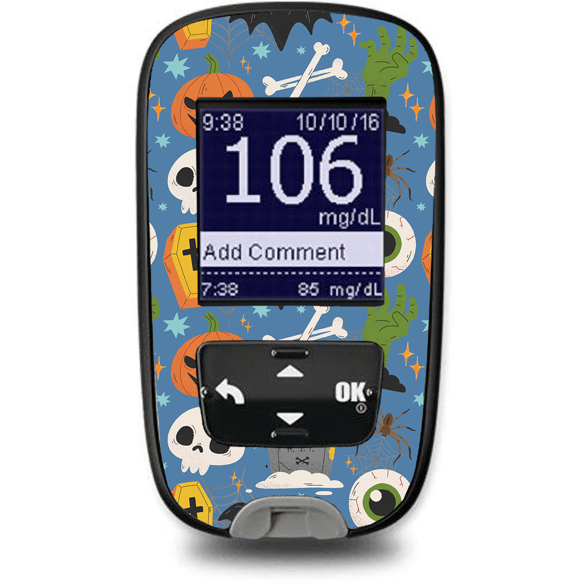 Spooky Night Accu-Chek Guide Glucometer Sticker - Pump Peelz