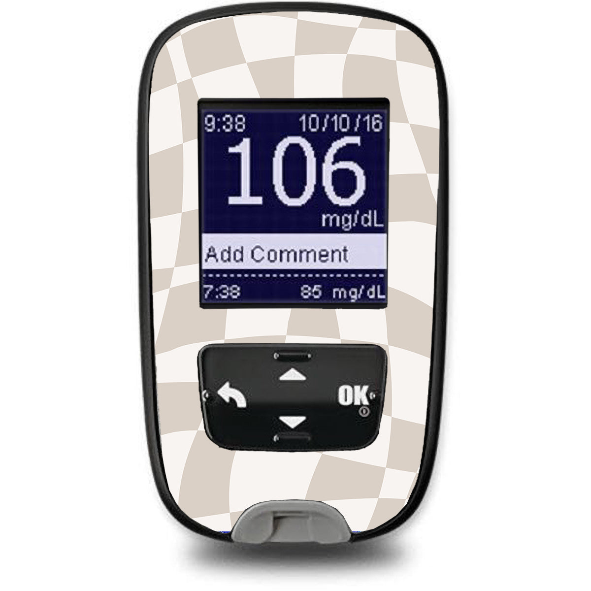 Creamy Check Accu-Chek Guide Glucometer Sticker - Pump Peelz