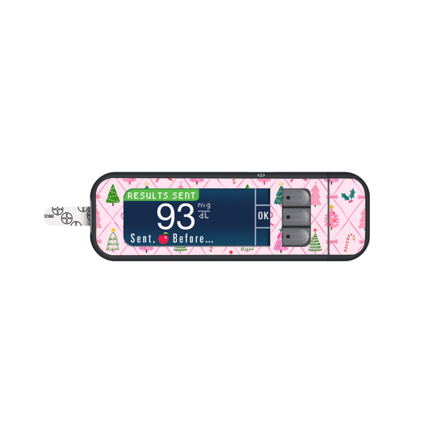 Coquette Christmas Bayer Contour Next Glucometer Sticker - Pump Peelz