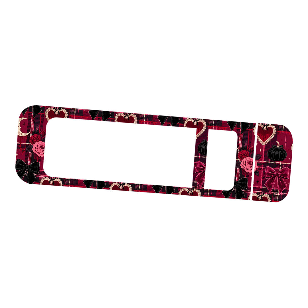 Gothic Sweetheart Plaid Bayer Contour Next Glucometer Sticker - Pump Peelz