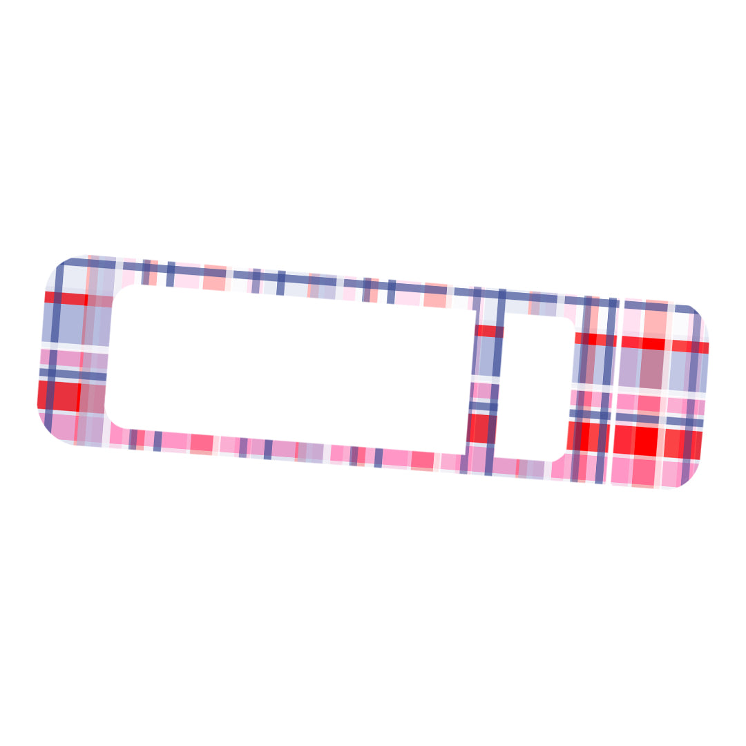 Party Plaid Bayer Contour Next Glucometer Sticker - Pump Peelz