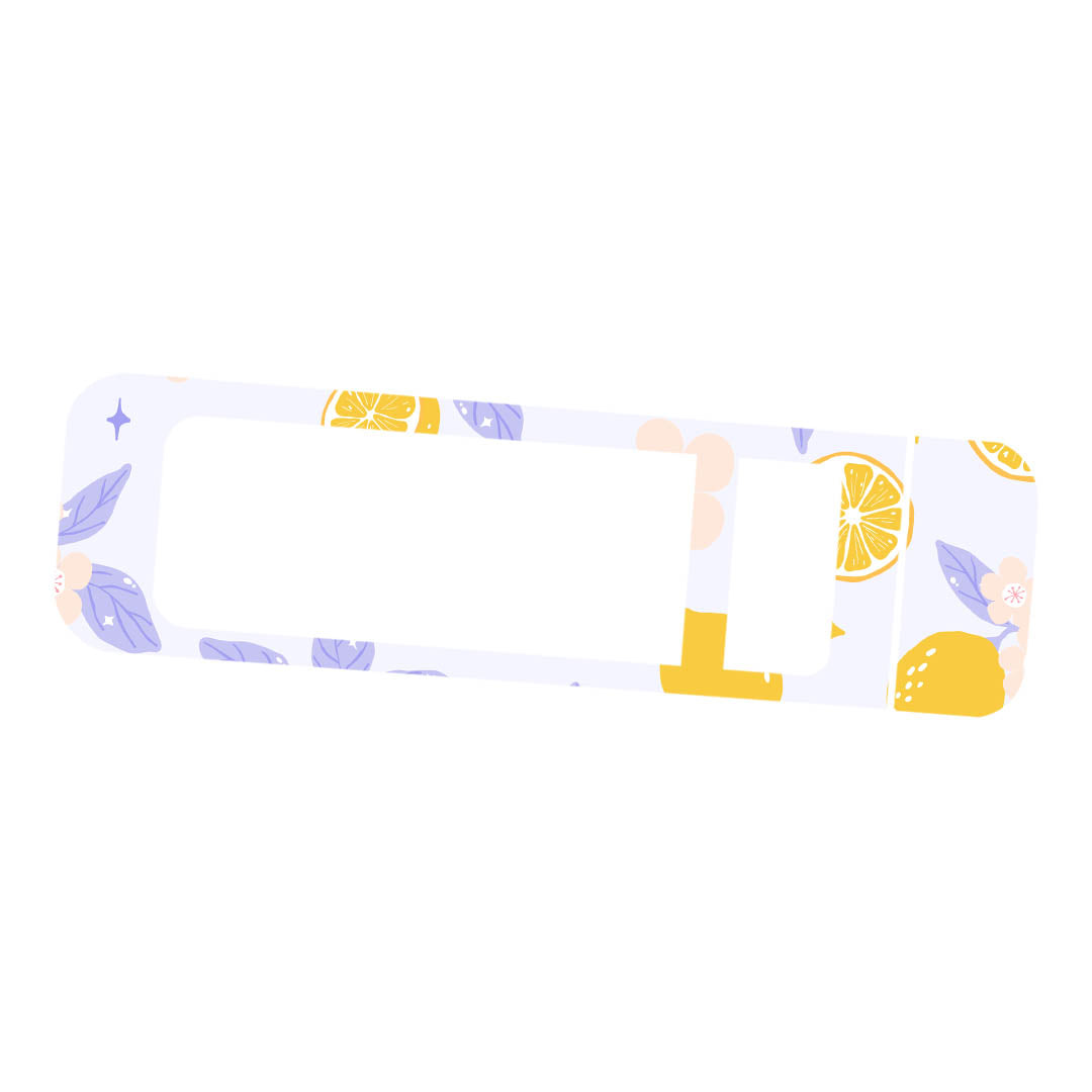 Lemon Lavender Bayer Contour Next Glucometer Sticker - Pump Peelz
