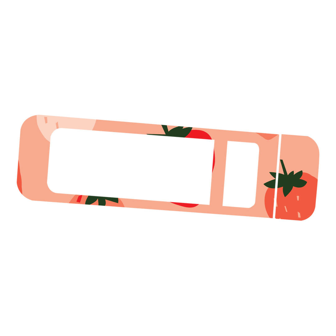 Strawberry Sweet Bayer Contour Next Glucometer Sticker - Pump Peelz