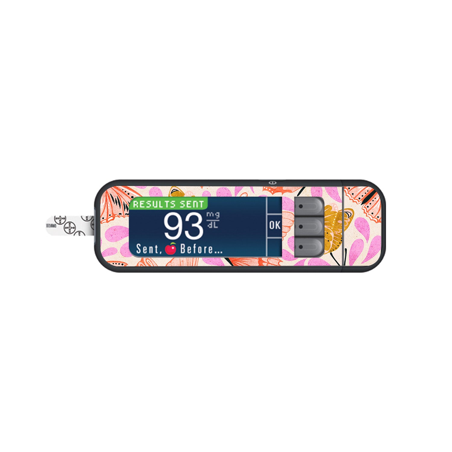 Mariposa Magic Bayer Contour Next Glucometer Sticker - Pump Peelz