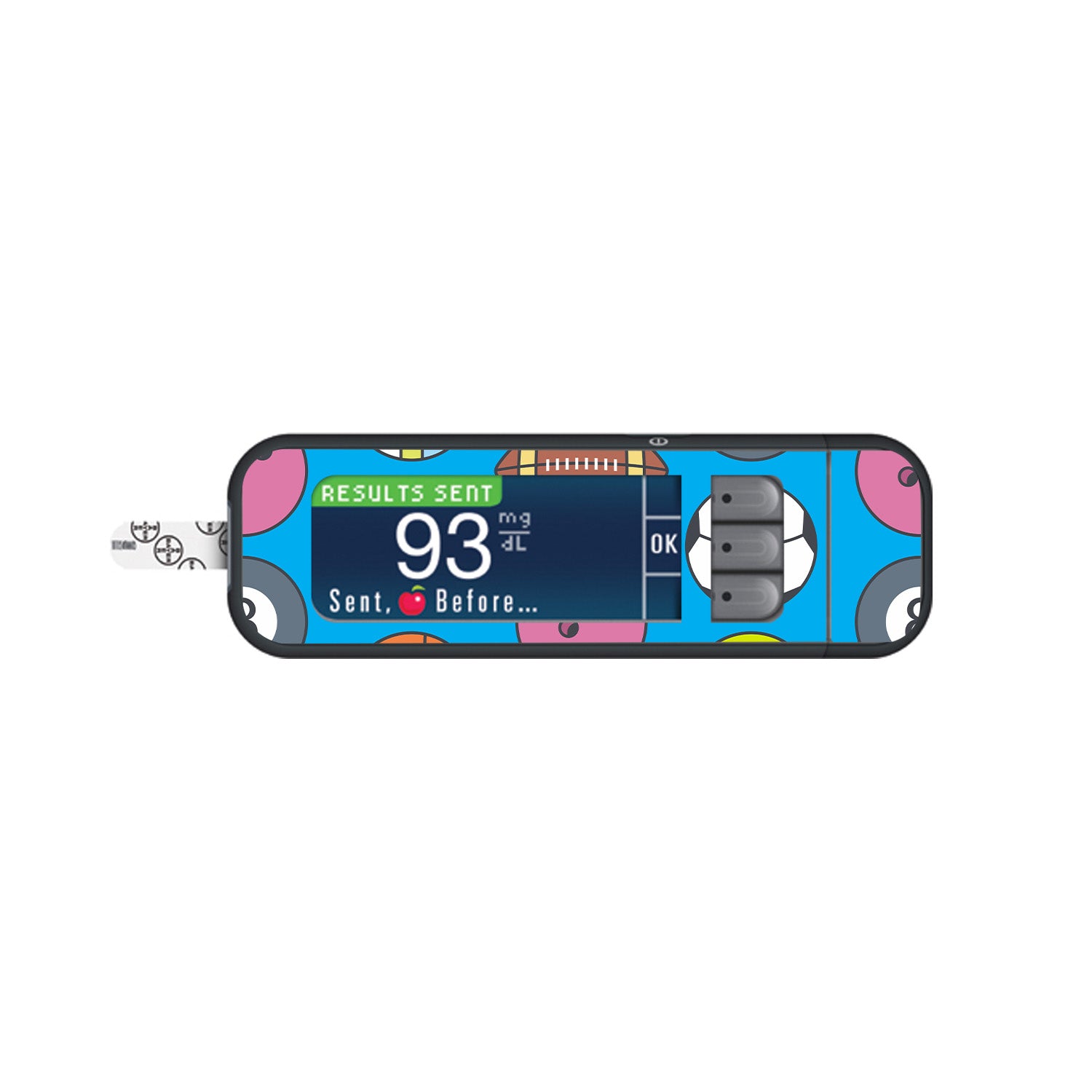 All Star Toss Bayer Contour Next Glucometer Sticker - Pump Peelz