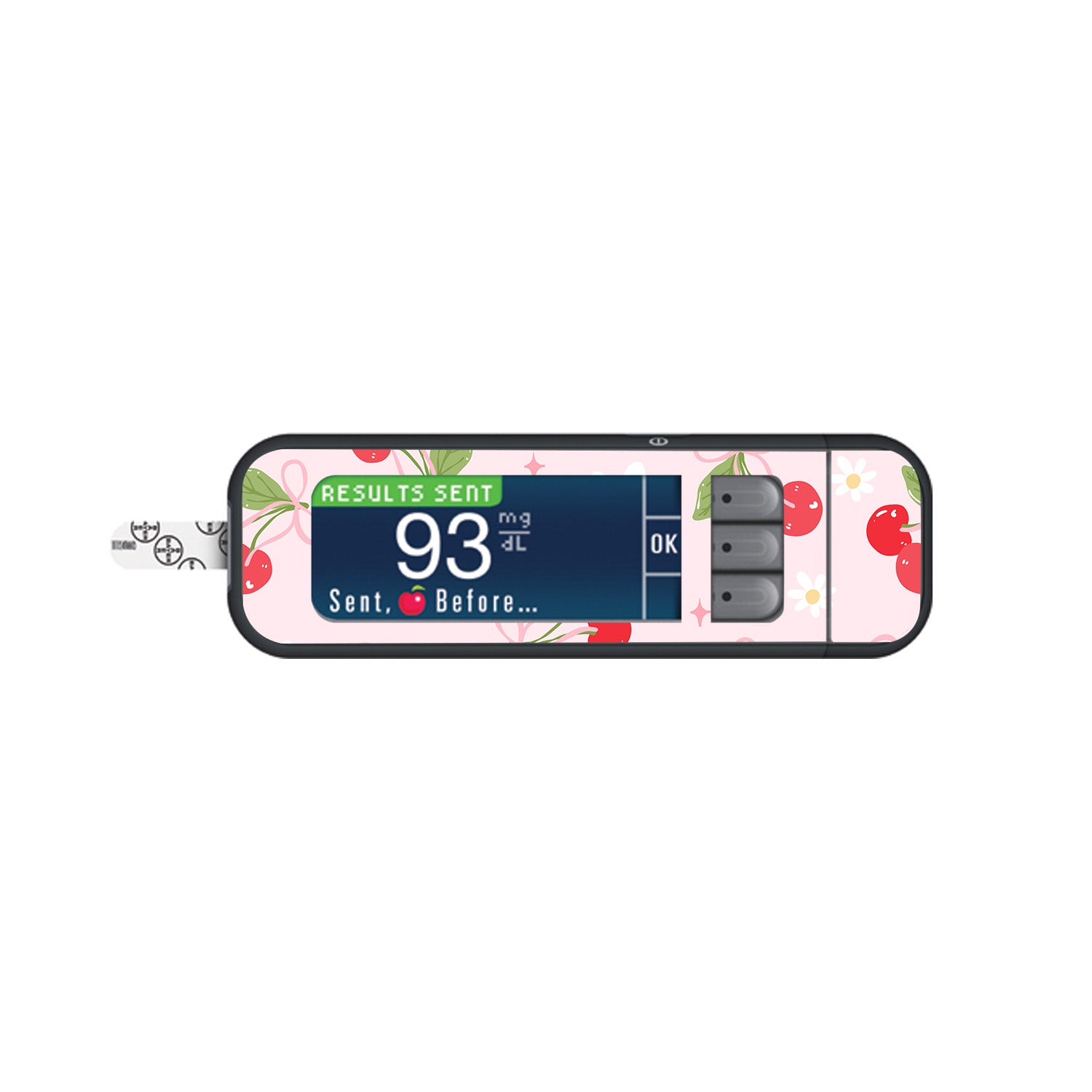 Cherry Coquette Bayer Contour Next Glucometer Sticker - Pump Peelz