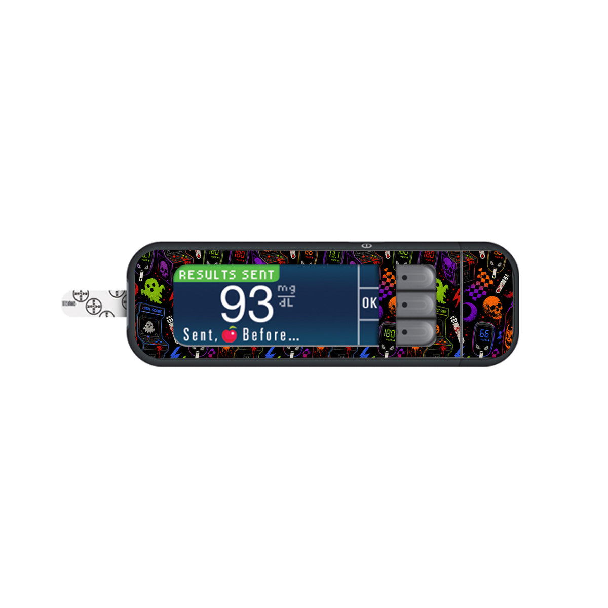 Haunted Arcade Bayer Contour Next Glucometer Sticker - Pump Peelz