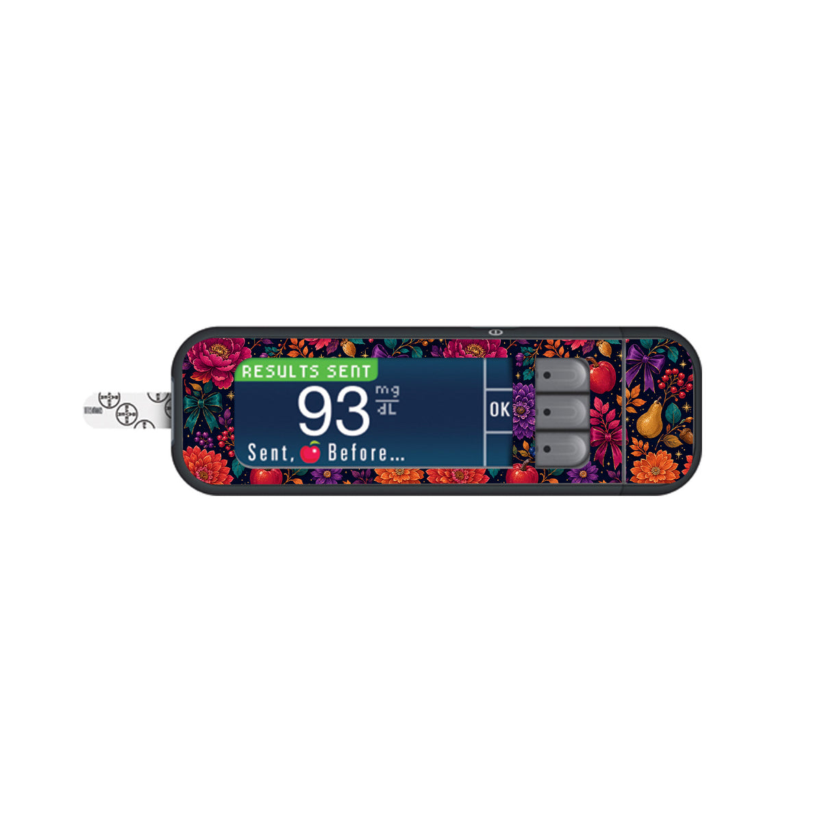 Velvet Autumn Bayer Contour Next Glucometer Sticker - Pump Peelz
