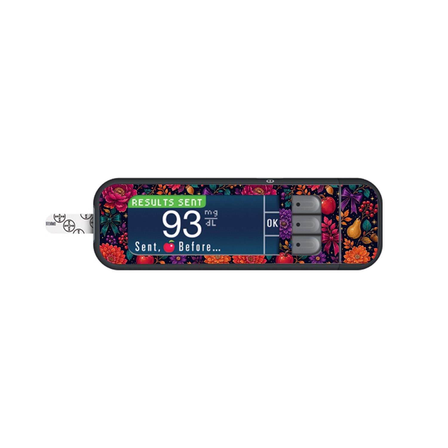 Velvet Autumn Bayer Contour Next Glucometer Sticker - Pump Peelz