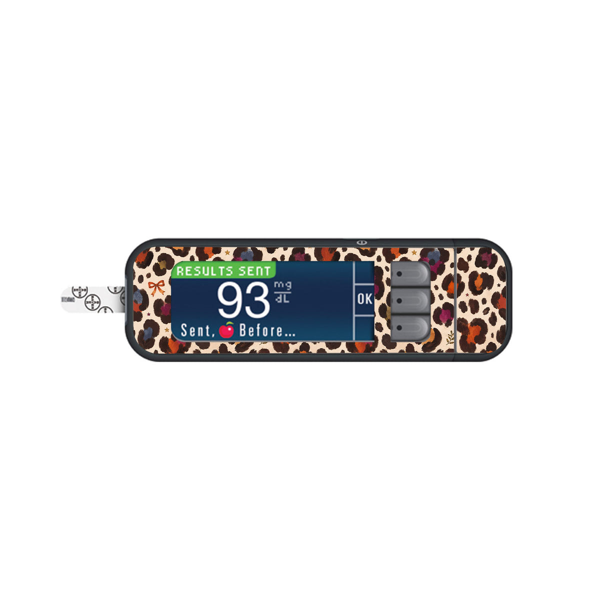 Boho Leopard Bayer Contour Next Glucometer Sticker - Pump Peelz