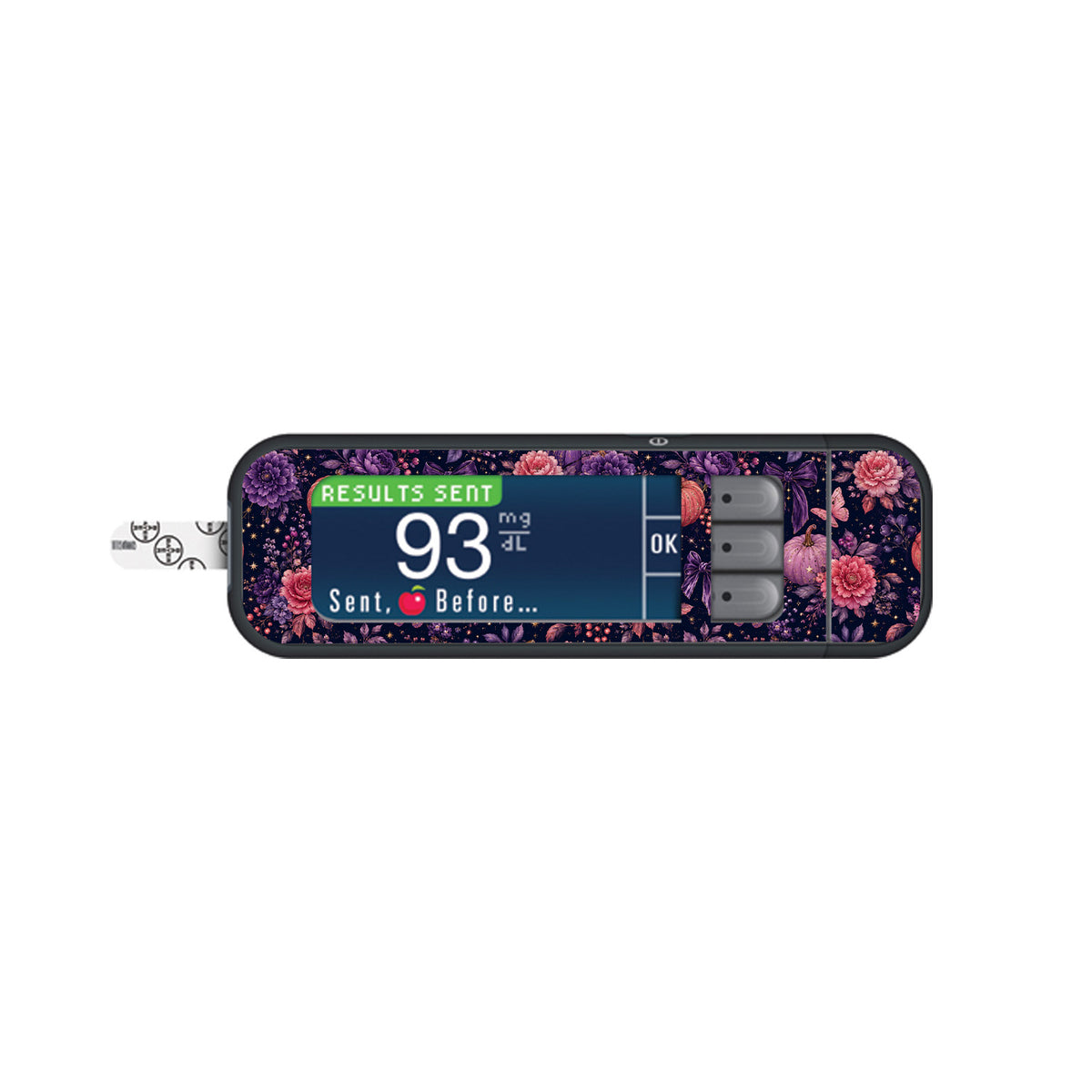 Moonlit Garden Bayer Contour Next Glucometer Sticker - Pump Peelz