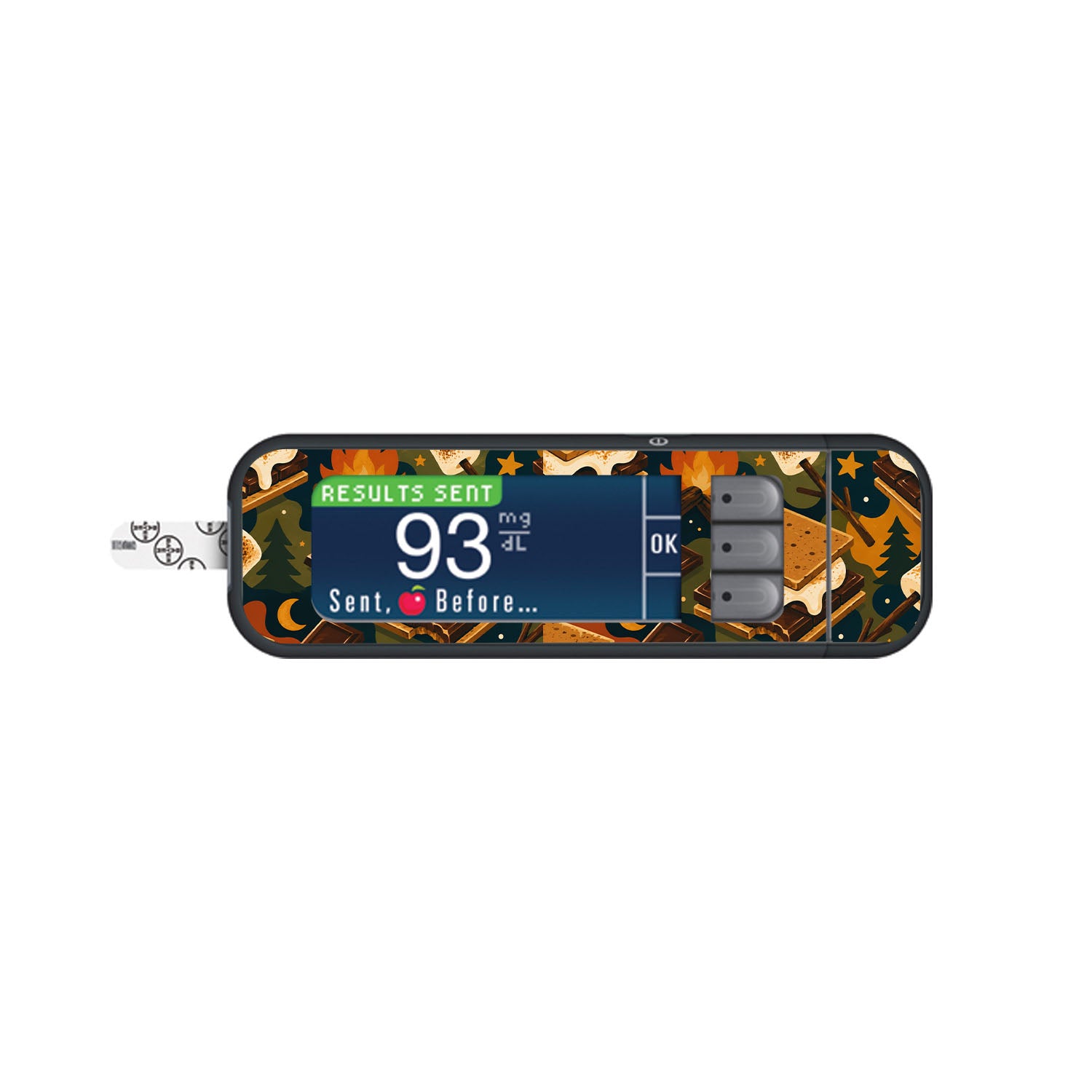 Campfire Nights Bayer Contour Next Glucometer Sticker - Pump Peelz