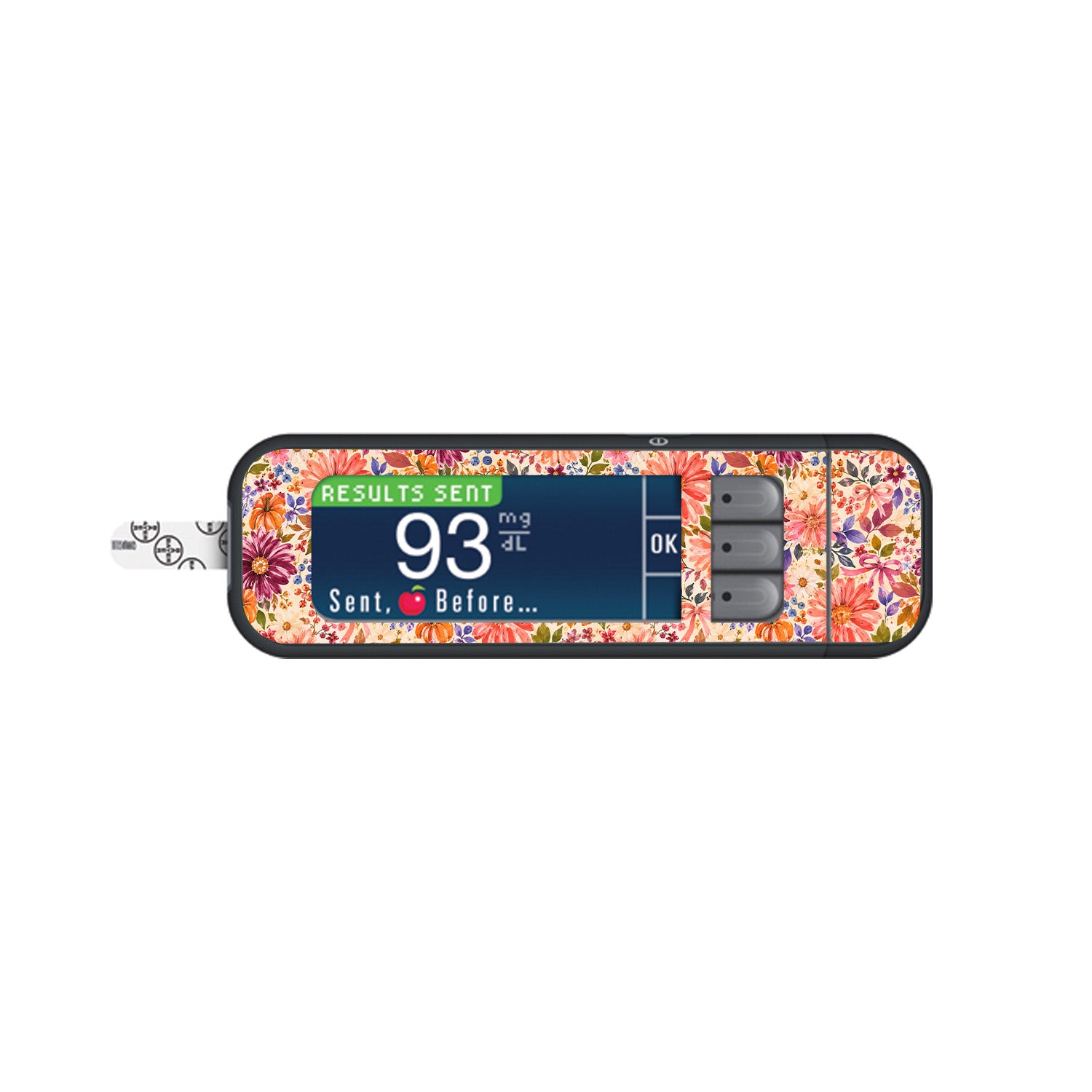 Harvest Bloom Bayer Contour Next Glucometer Sticker - Pump Peelz