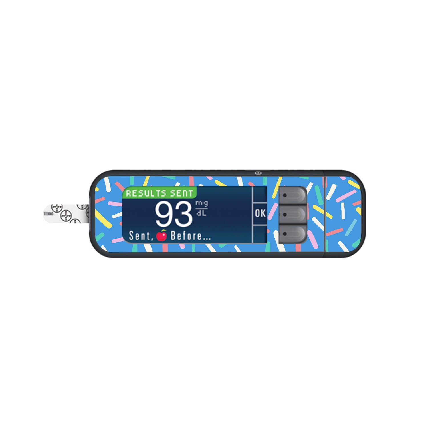 Sprinkle Pop Bayer Contour Next Glucometer Sticker - Pump Peelz