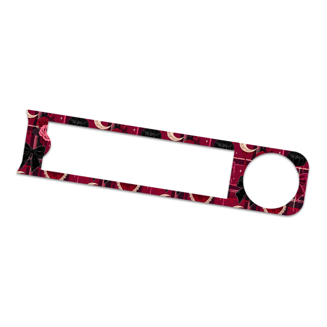 Gothic Sweetheart Plaid Bayer Contour Next One Glucometer Sticker - Pump Peelz