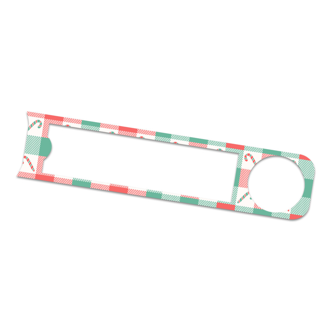 Peppermint Plaid Bayer Contour© Next One Glucometer Sticker - Pump Peelz