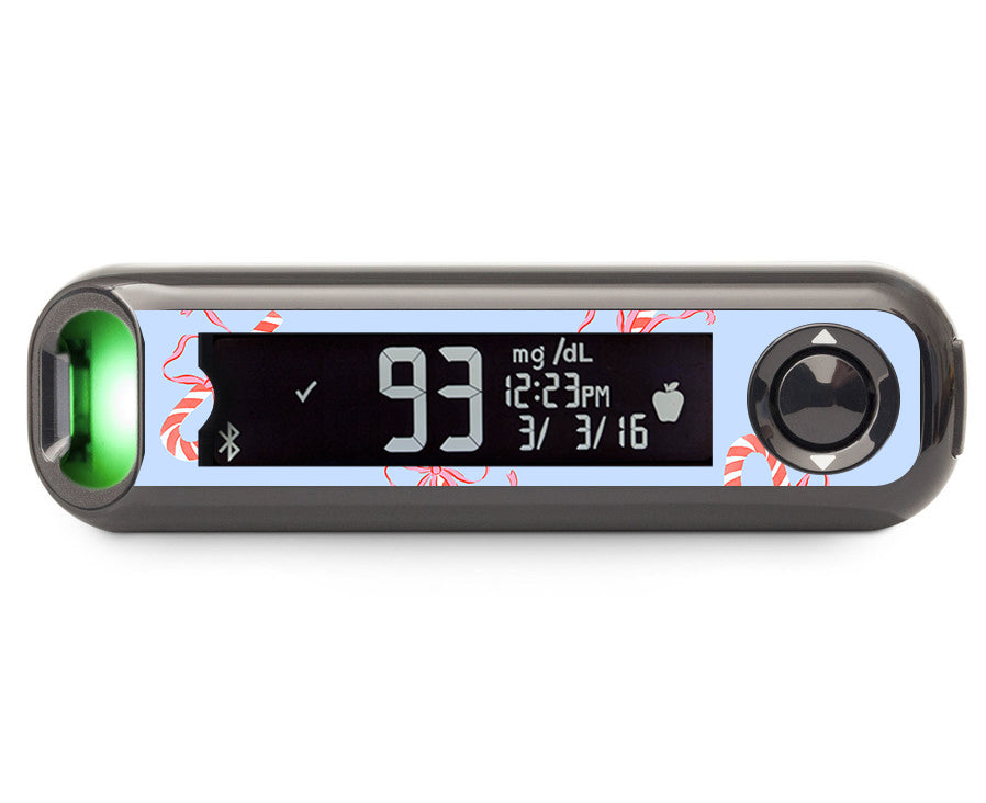 Candy Cane Lane Bayer Contour© Next One Glucometer Sticker - Pump Peelz