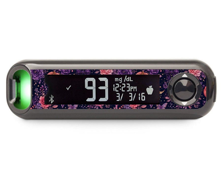 Moonlit Garden Bayer Contour Next One Glucometer Sticker - Pump Peelz