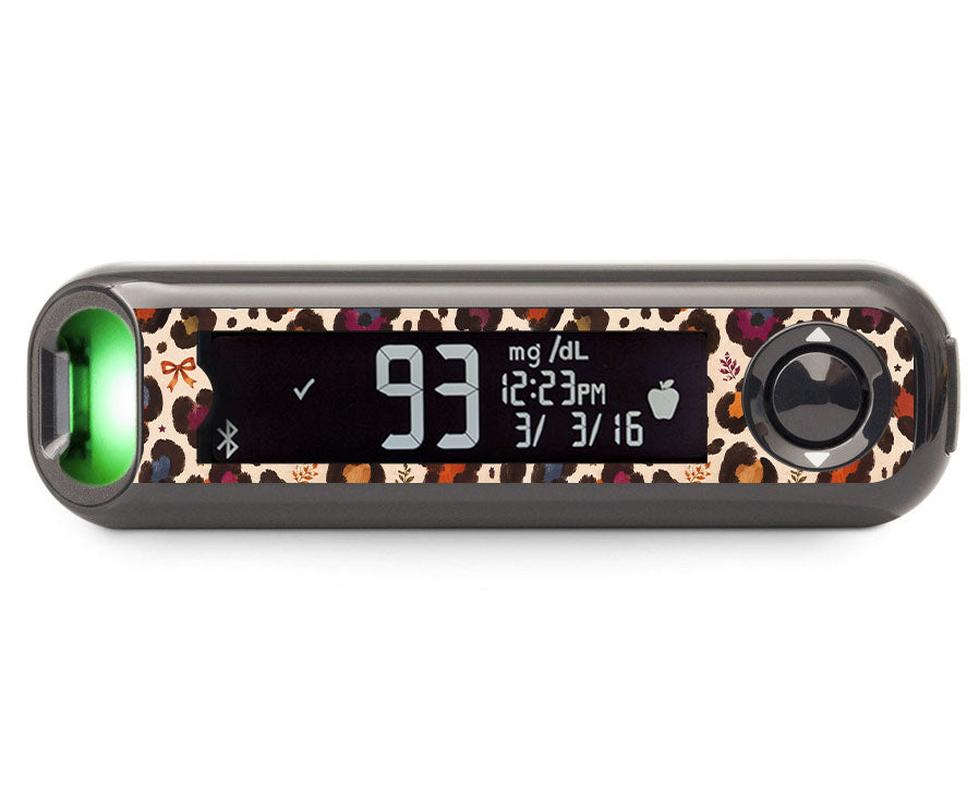 Boho Leopard Bayer Contour Next One Glucometer Sticker - Pump Peelz