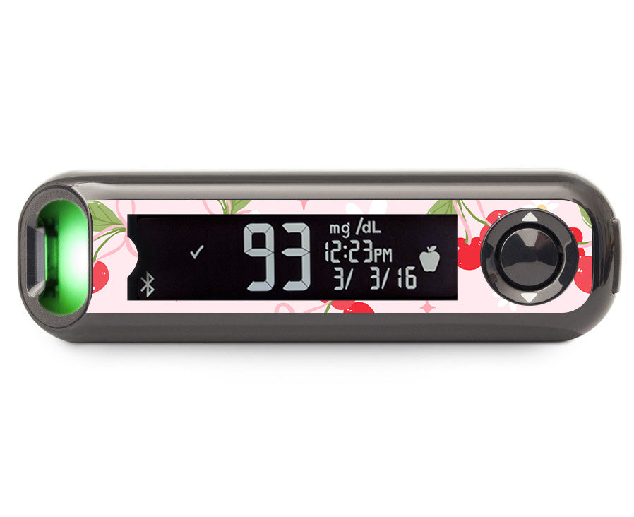 Cherry Coquette Bayer Contour© Next One Glucometer Sticker - Pump Peelz