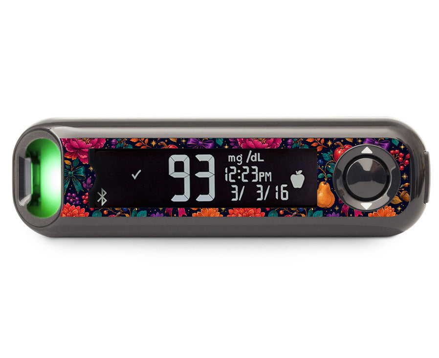 Velvet Autumn Bayer Contour Next One Glucometer Sticker - Pump Peelz