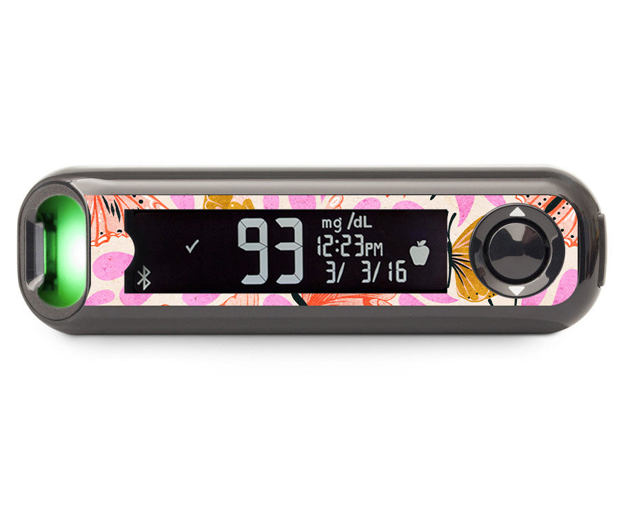 Mariposa Magic Bayer Contour© Next One Glucometer Sticker - Pump Peelz