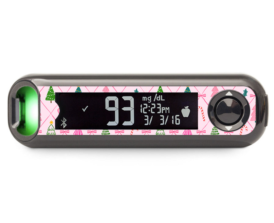 Coquette Christmas Bayer Contour© Next One Glucometer Sticker - Pump Peelz