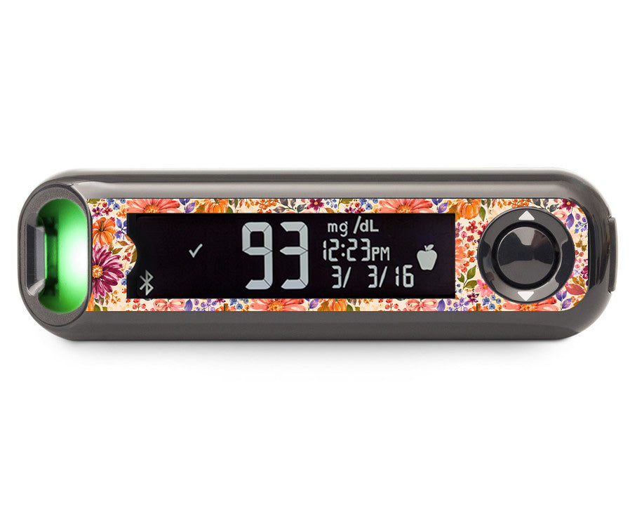 Harvest Bloom Bayer Contour Next One Glucometer Sticker - Pump Peelz