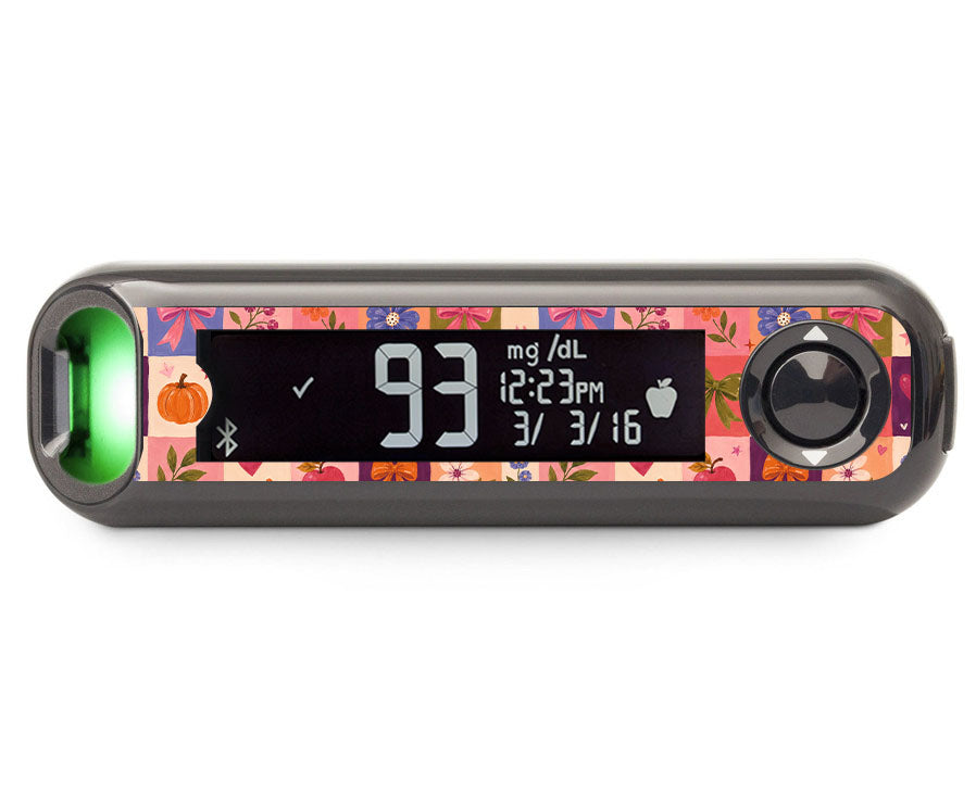 Autumn Crush Bayer Contour Next One Glucometer Sticker - Pump Peelz