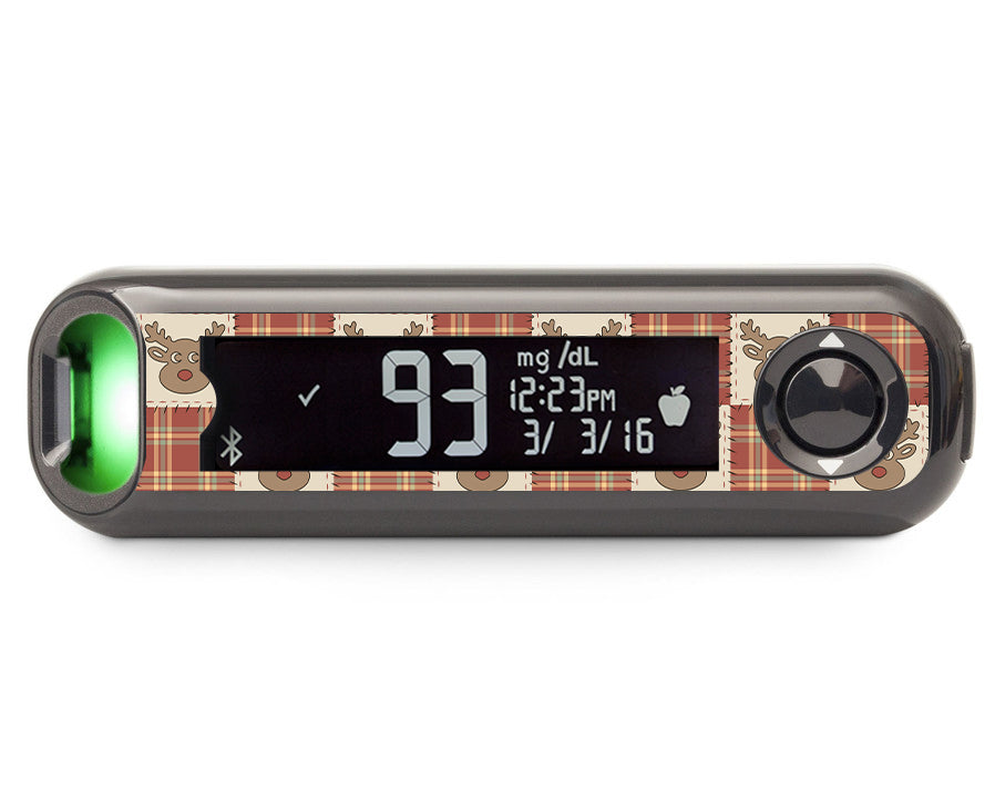 Rustic Reindeer Bayer Contour© Next One Glucometer Sticker - Pump Peelz