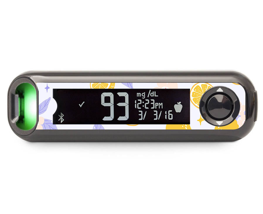 Lemon Lavender Bayer Contour© Next One Glucometer Sticker - Pump Peelz