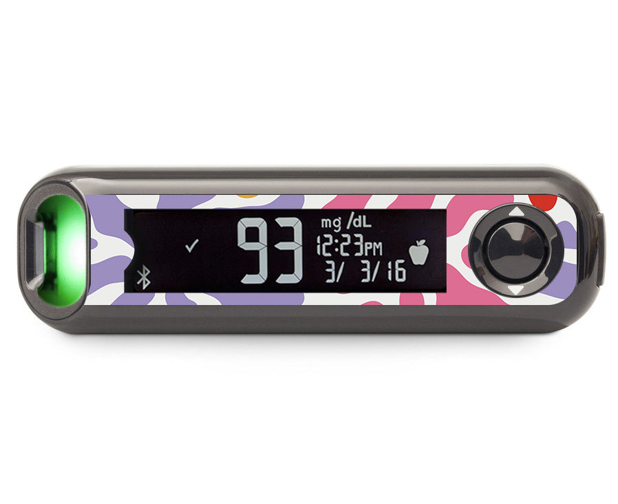 Bloom Burst Bayer Contour© Next One Glucometer Sticker - Pump Peelz