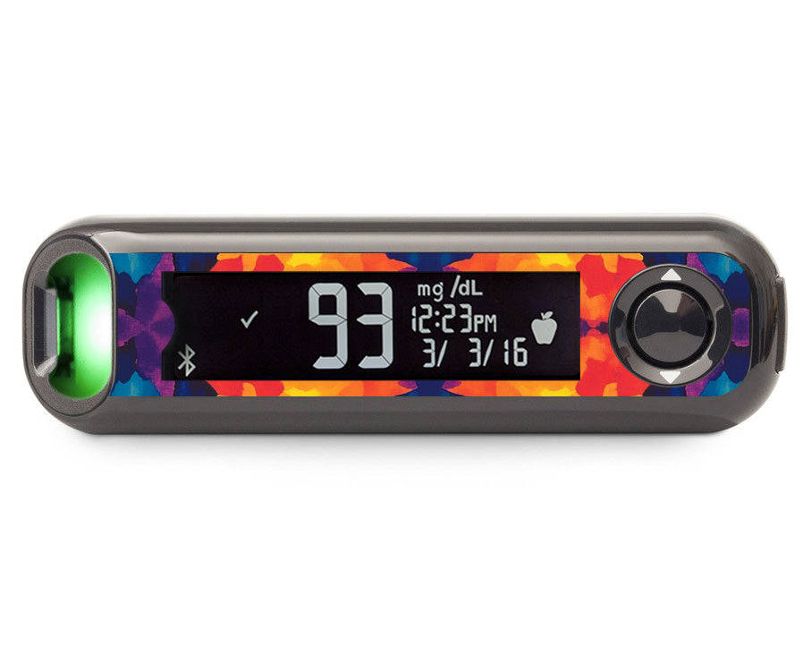 Bright Tie Dye Bayer Contour© Next One Glucometer