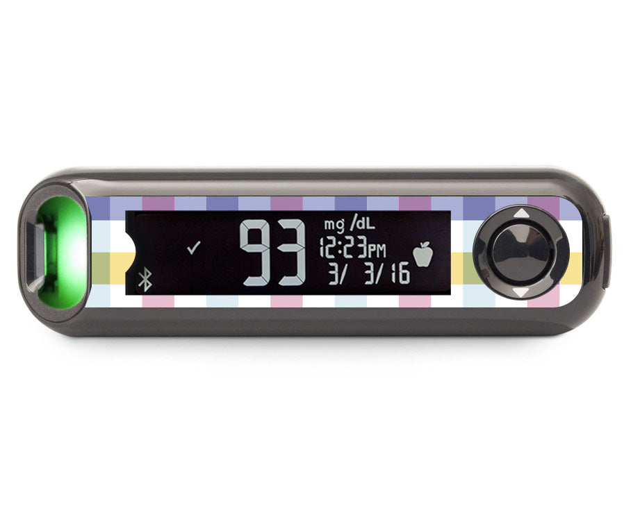 Spring Plaid Bayer Contour© Next One Glucometer