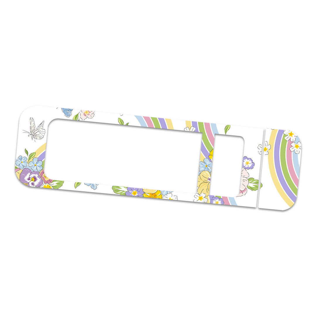 Rainbow Blooms Sticker for Bayer Contour Next Glucometer