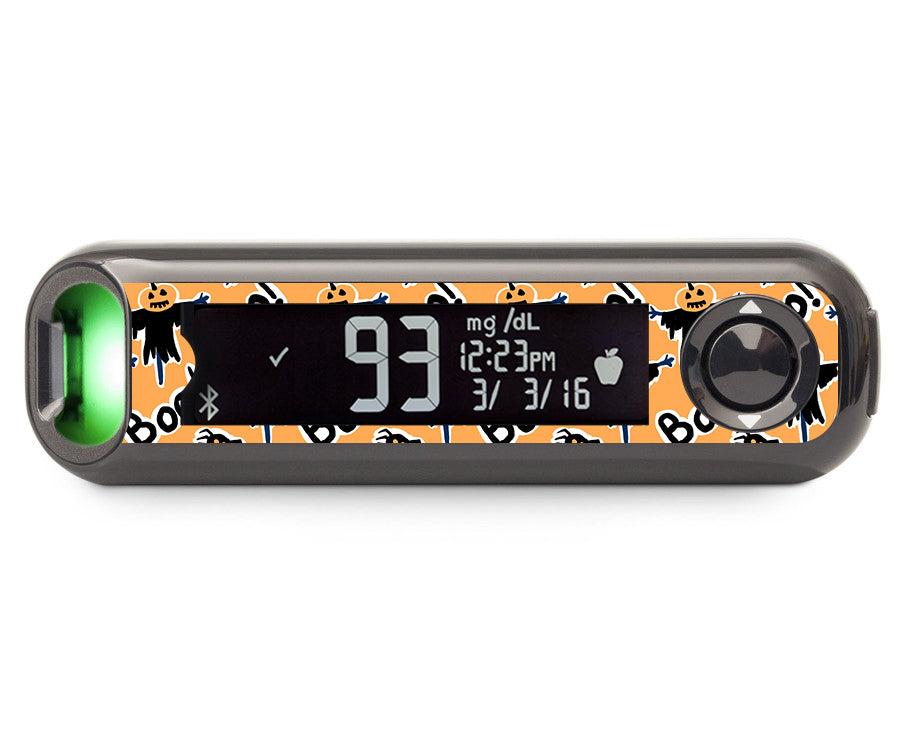 Pumpkin Boo Bayer Contour© Next One Glucometer Sticker - Pump Peelz