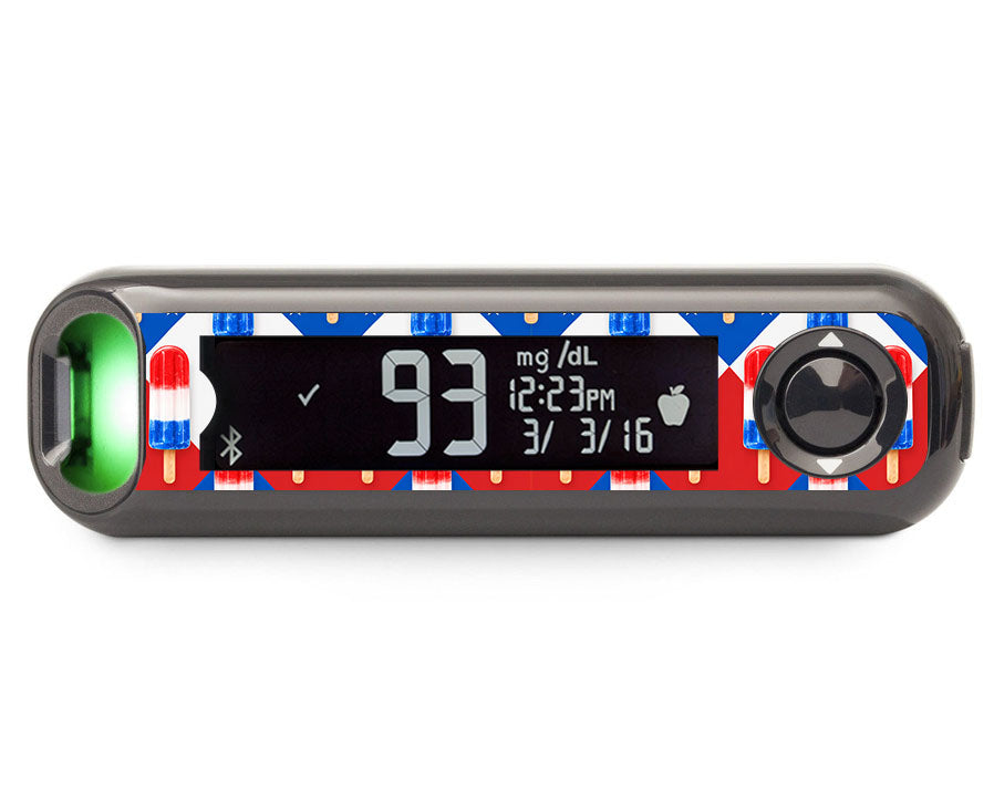 Firecracker Pops Bayer Contour© Next One Glucometer Sticker - Pump Peelz